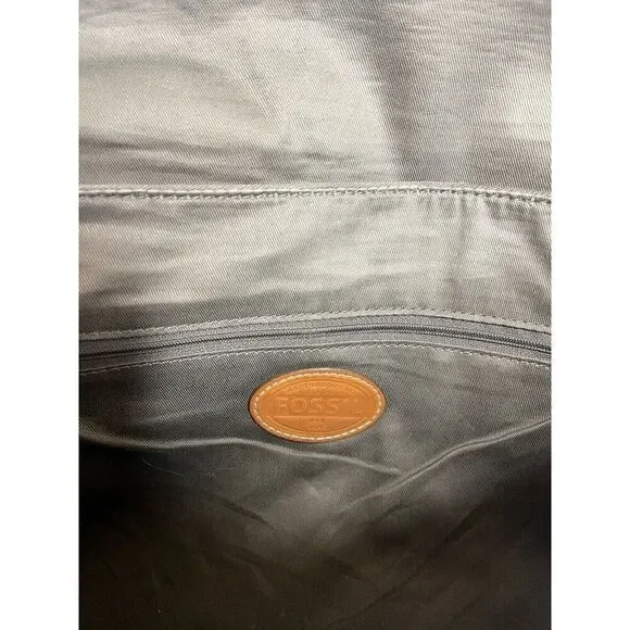 Fossil Crossbody Striped Canvas‎ Messenger Bag - Picture 11 of 15